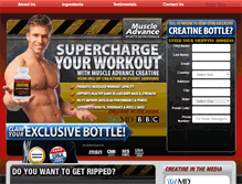 Tablet Screenshot of muscleadvancecreatine.com